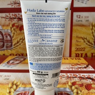 Sữa Rửa Mặt Dưỡng Ẩm Hada Labo 80g