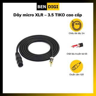 Dây micro XLR – 3.5 TIKO cao cấp - Hàng chính hãng