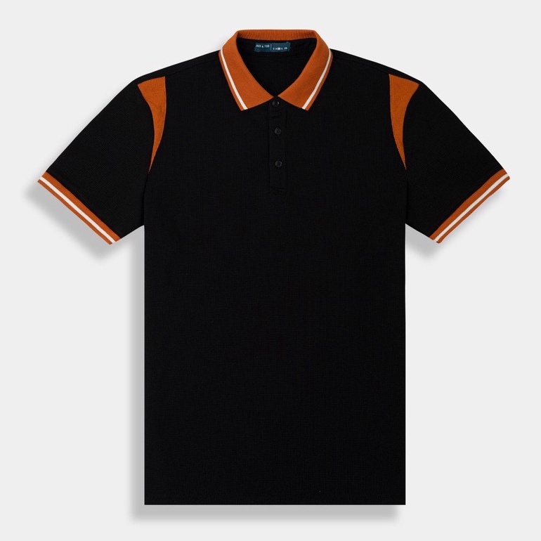 Áo polo nam BEN &amp; TOD R1300BB214 vải cotton 4 chiều, cao cấp, họa tiết, dày dặn, thoải mái
