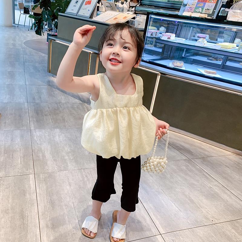 Áo Thun Không Tay Hở Lưng Thời Trang Mùa Hè Dành Cho Bé Gái