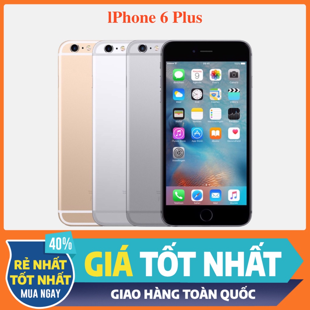 Điện thoại 6 PLus Màn hình 5.5 inch. Bộ nhớ 16-64GB. Bảo hành 12 tháng. Tặng phụ kiện khi mua máy