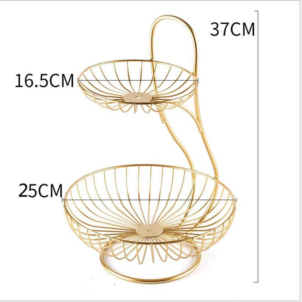 Giỏ đựng trái cây Devoko 3 tầng phục vụ trang trí bàn ăn sắp xếp gọn gàng