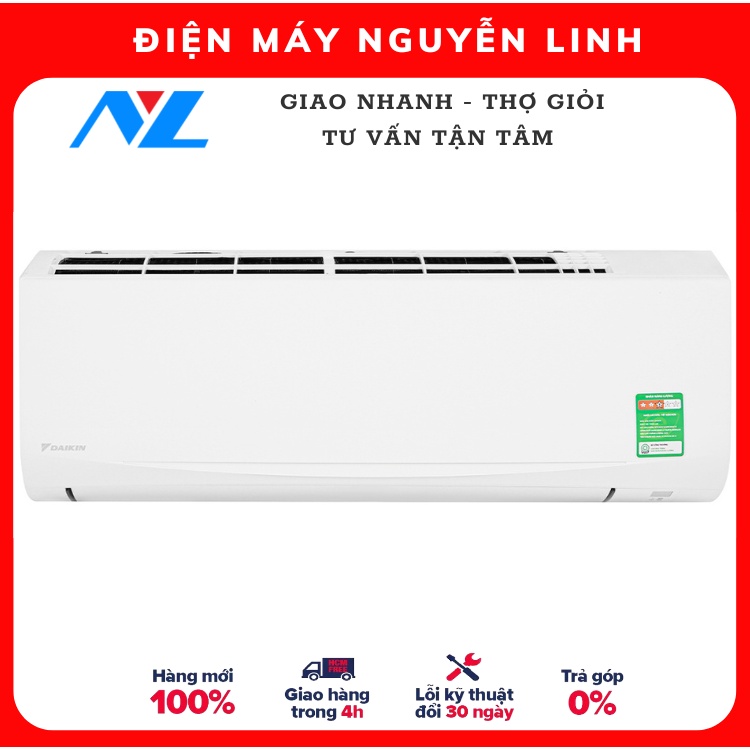 FTF50XV1V - MIỄN PHÍ CÔNG LẮP ĐẶT - MÁY LẠNH DAIKIN 2.0hp FTF50XV1V