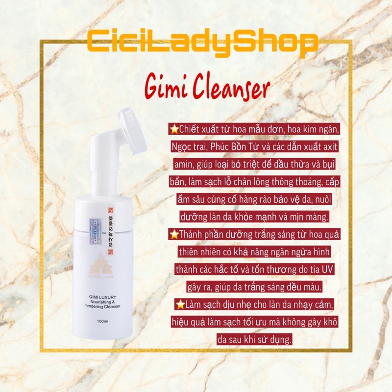 100ml , cleanser sạch sâu , sữa rửa mặt tạo bọt có đầu silicon