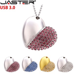 Jaster heart usb 3.0 ổ đĩa flash 128gb crystal memory stick 64gb creative gift pen drive 32gb free chain pendrive 16gb beautiful u disk 8gb 4gb