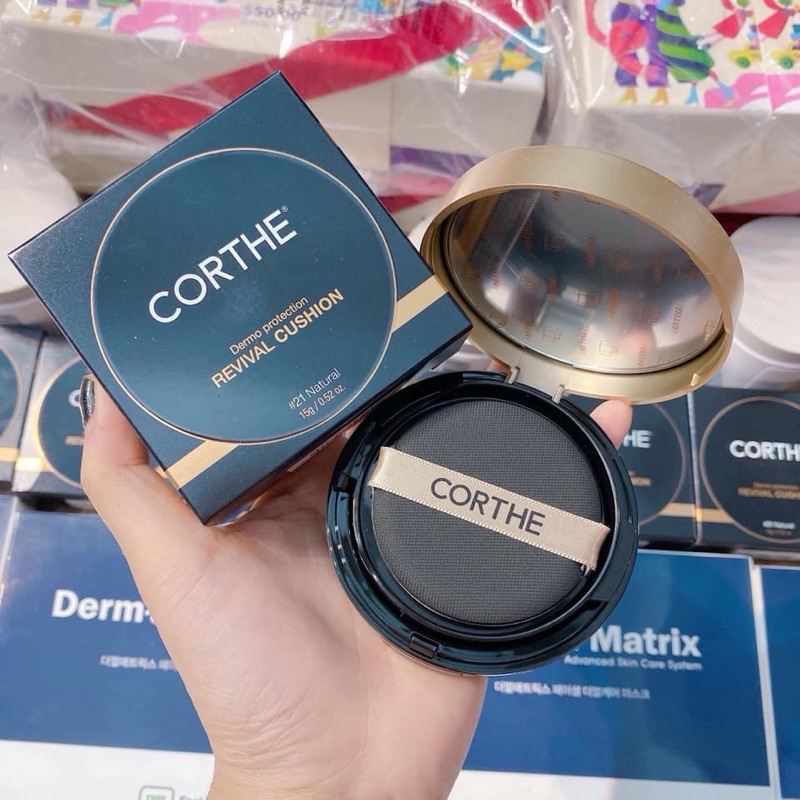 Phấn nước Cushion Corthe căng mịn chống nắng, bền màu, kiềm dầu, căng bóng che phủ cao sps50 pa++ chính hãng