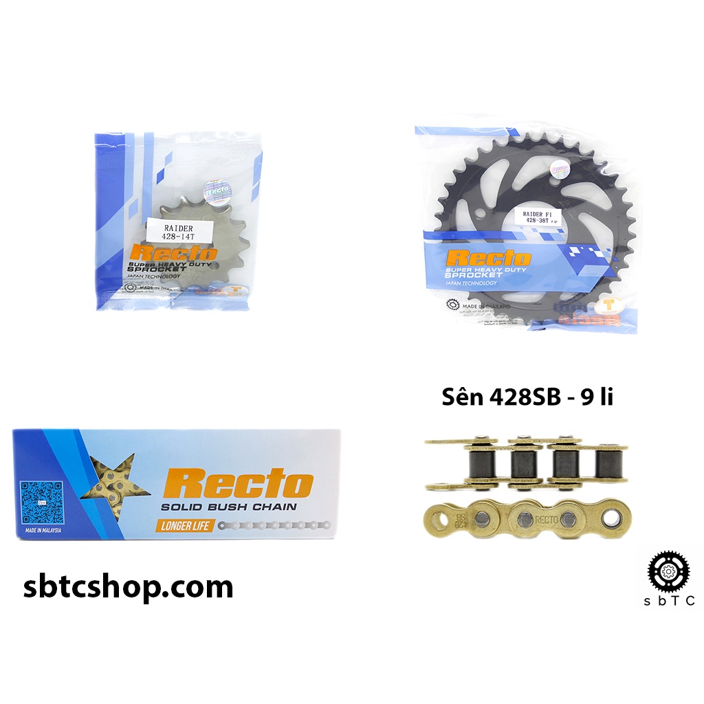 NSD Nhông sên dĩa Recto Raider Satria chính hãng Thái Lan