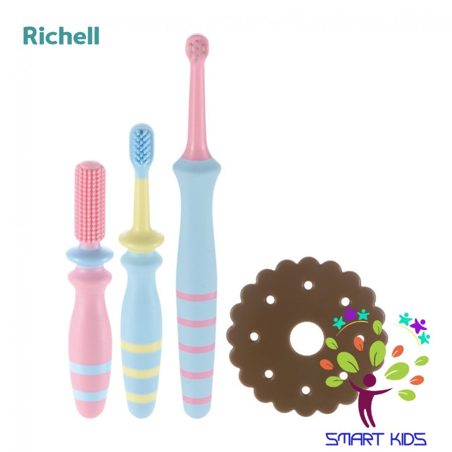 Bộ Bàn Chải 3 Bước T.l.i Richell (từ 6 Tháng)