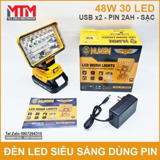 Đèn Led dùng pin Makita 18V 21V 48W - hỗ trợ quay video, chụp ảnh - không kèm pin