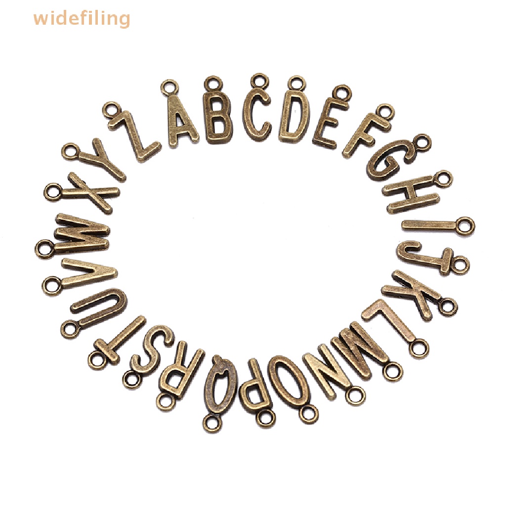 Set 26 Chữ Cái A-Z Màu Vàng / Bạc Dùng Để Làm Đồ Trang Sức Thủ Công
