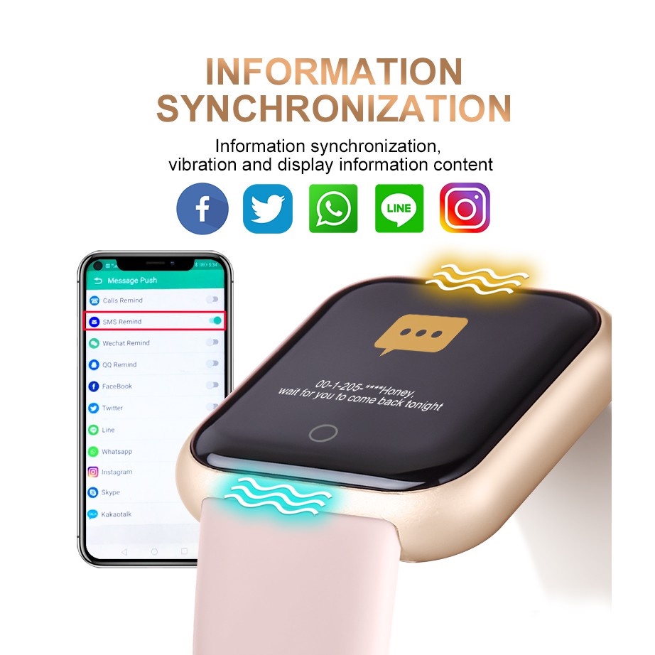 Đồng Hồ Thông Minh Kết Nối Bluetooth Y68 D20 Y68 D20