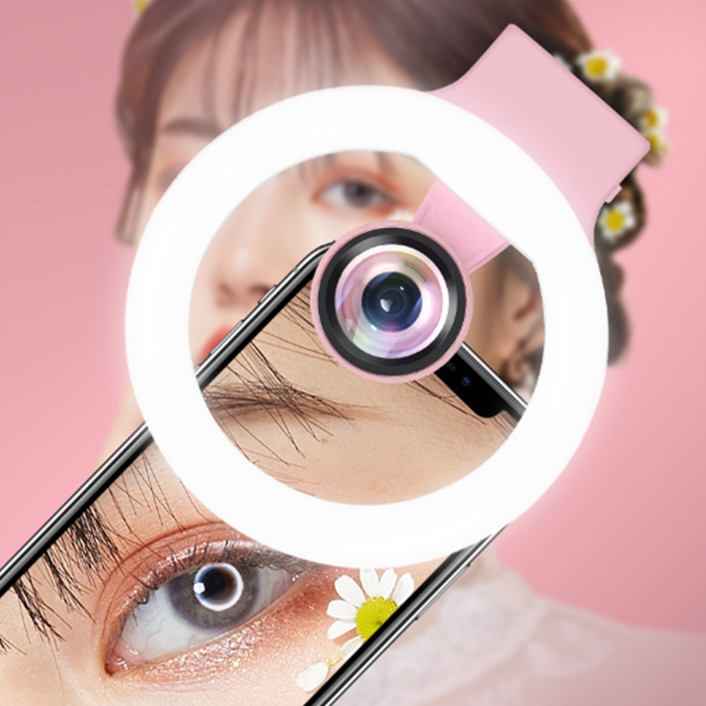 Đèn led hỗ trợ sáng cho lens macro, chân ren 17mm