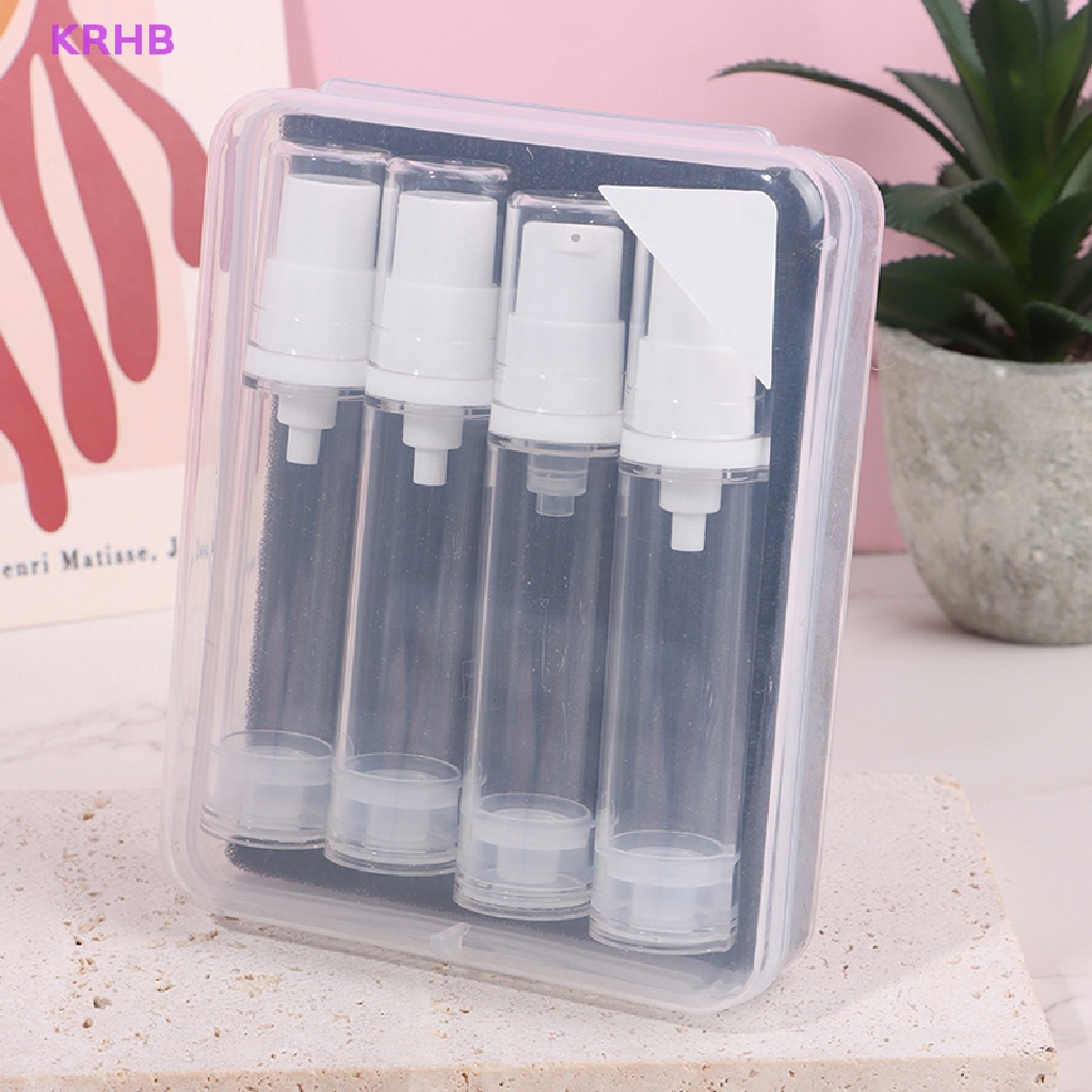 Set 3 / 4 Lọ Nhựa Đựng Mỹ Phẩm 5ml 10ml Tiện Dụng Khi Đi Du Lịch Mới