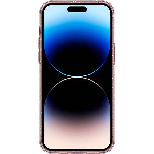 Ốp lưng chống sốc hỗ trợ sạc không dây Spigen Liquid Crystal Glitter iP 14/14 Plus/14 Pro/14 Pro Max - Hàng chính hãng