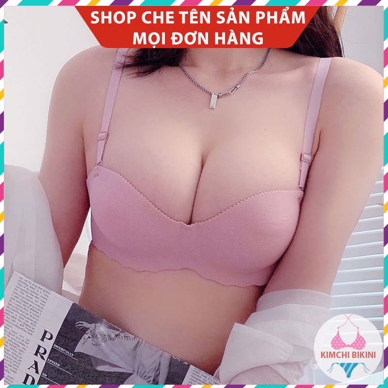 Áo nâng ngực nữ đúc su đệm dày hình bàn tay tôn vòng 1 quyến rũ KIMCHIBIKINI đồ lót thông hơi gợi cảm AL018