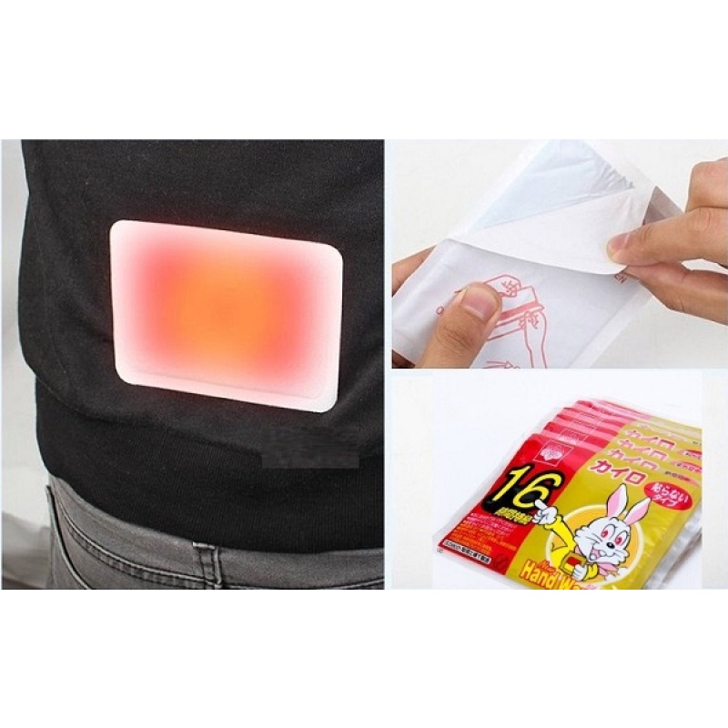 Combo 10 miếng dán giữ nhiệt Kairo Kiribai nội địa Nhật Bản