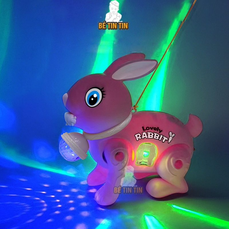 Combo Thỏ đồ chơi, trò chơi Rabbit biết đi, có nhạc và Đồ chơi khối Rubik 3D thay đổi nhiều hình dạng