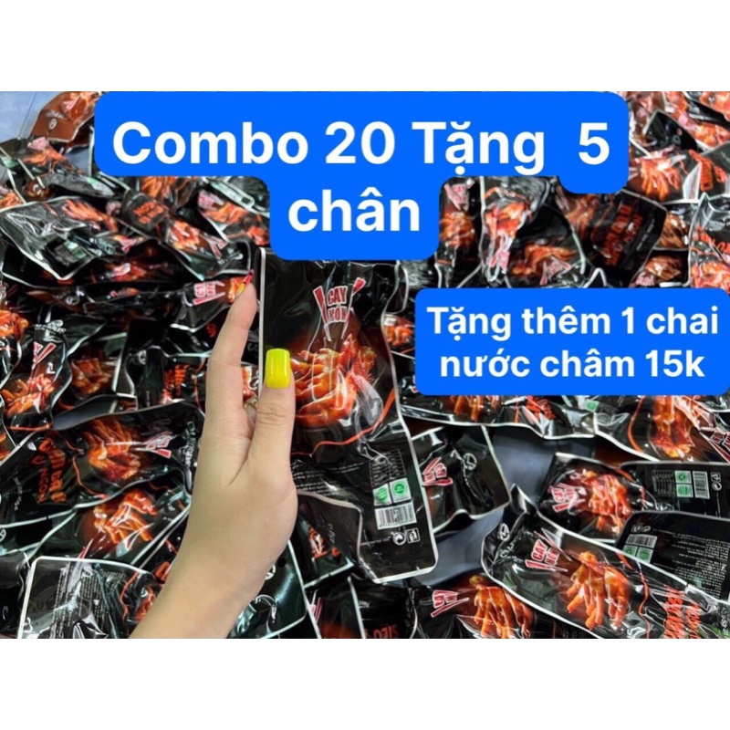 combo 20 tặng 5 chân Tặng thêm 1 chai nước chấm gà ủ vị Việt Nam CMFOODS siêu ngon siêu to