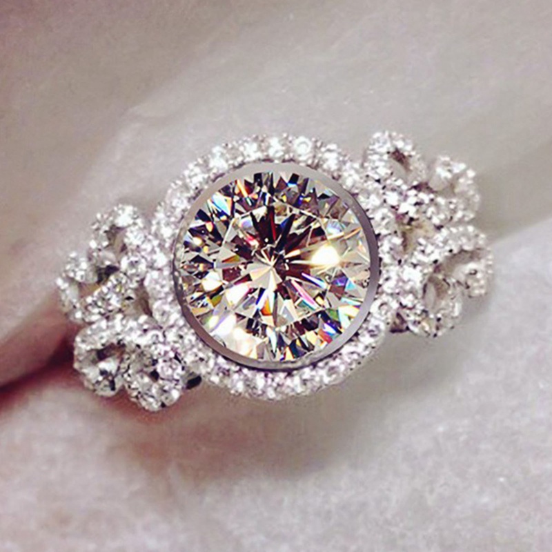 Nhẫn Đính Đá Phong Cách Vintage Sang Trọng Cho Nữ