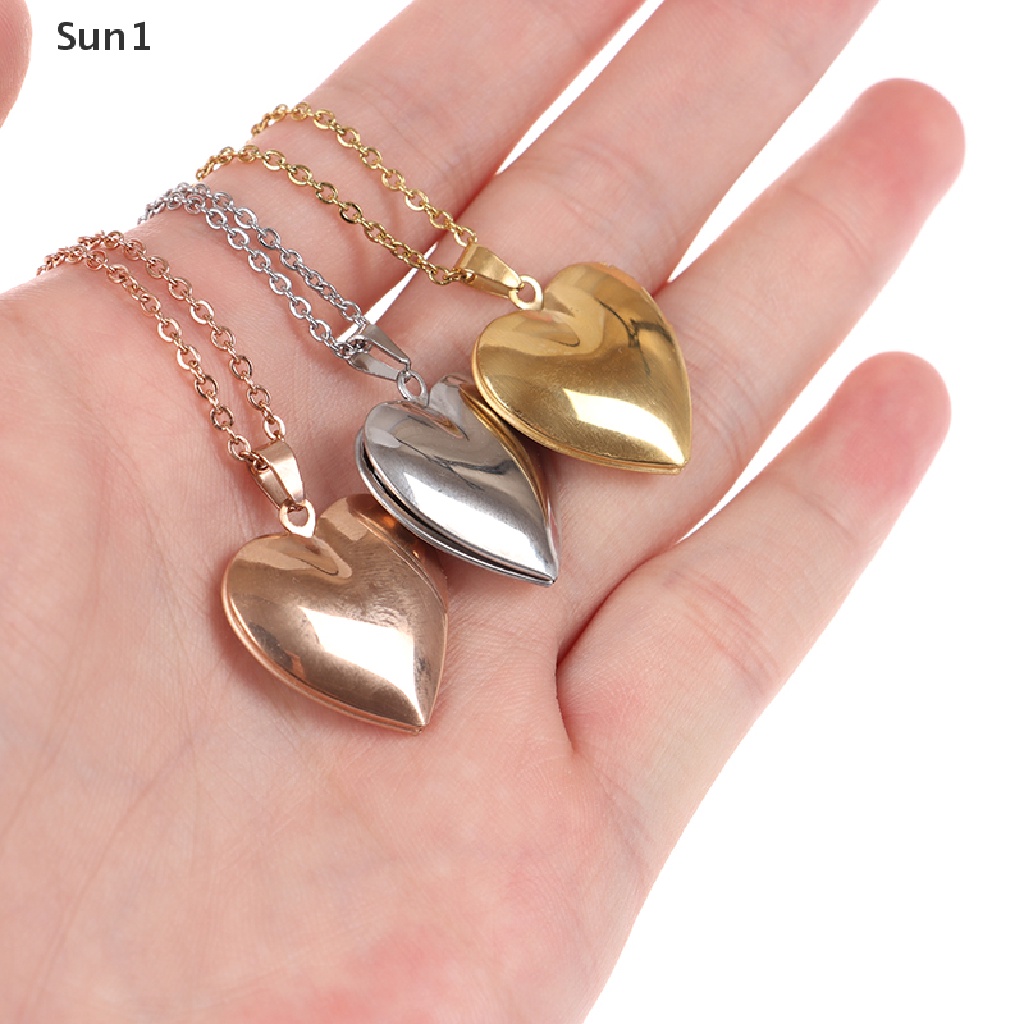 Sun1 > Vòng cổ Mặt Khung Ảnh Mở Hình Trái Tim Cho Nam Và Nữ well