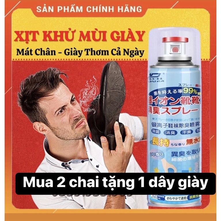 Chai Xịt Khử Mui Hôi Giày Mũ Bảo Hiểm, Công Nghệ Nano Bạc Diệt Vi Khuẩn Gây Hôi Hiệu Quả