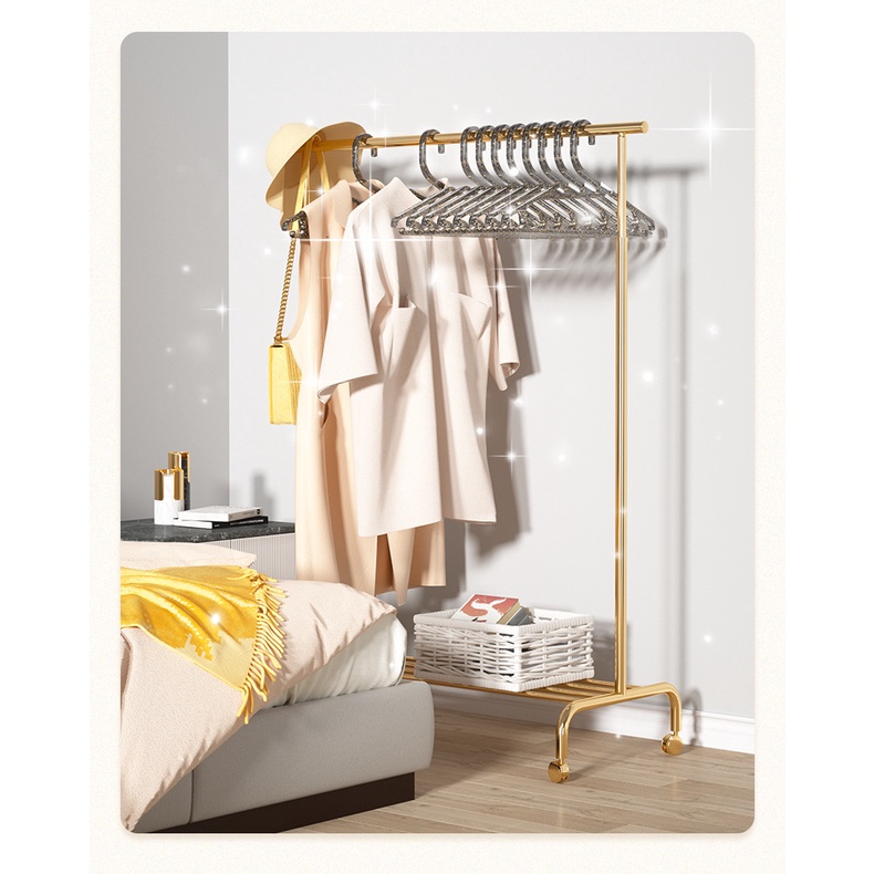 Móc Treo Quần Áo Bằng Nhựa Trong Suốt Lấp Lánh 42cm