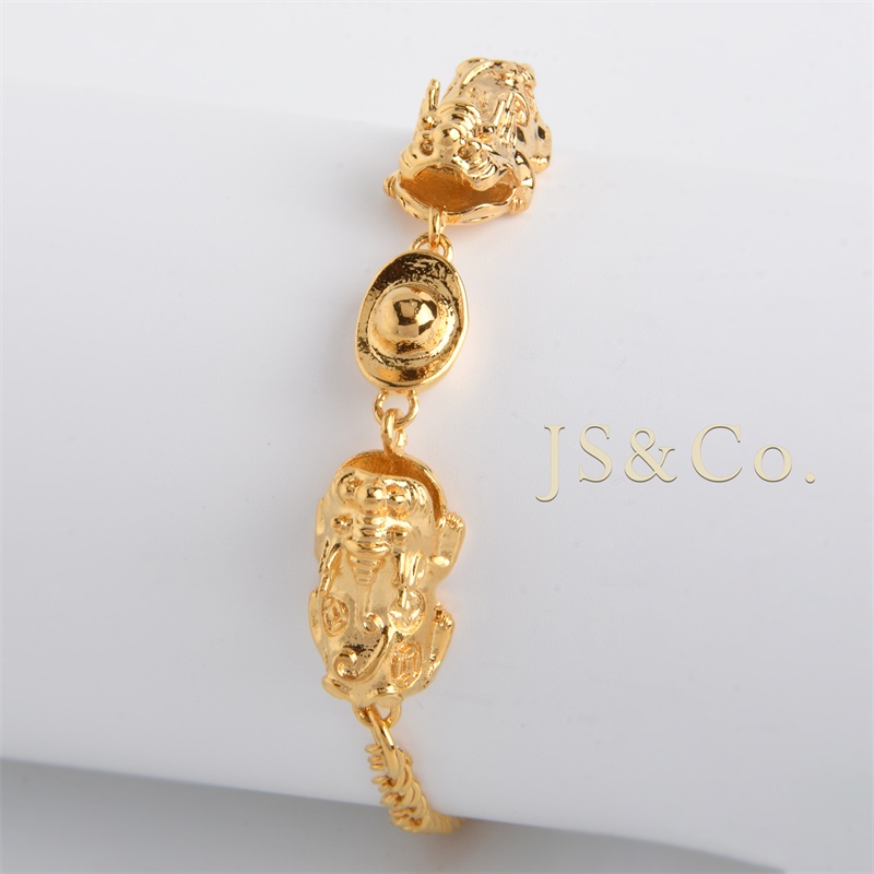 Đồng Hồ Đeo Tay JS & Co Chất Lượng Cao Vòng Tay Thép Titan Mạ Vàng 18K Chống Dị Ứng 660b