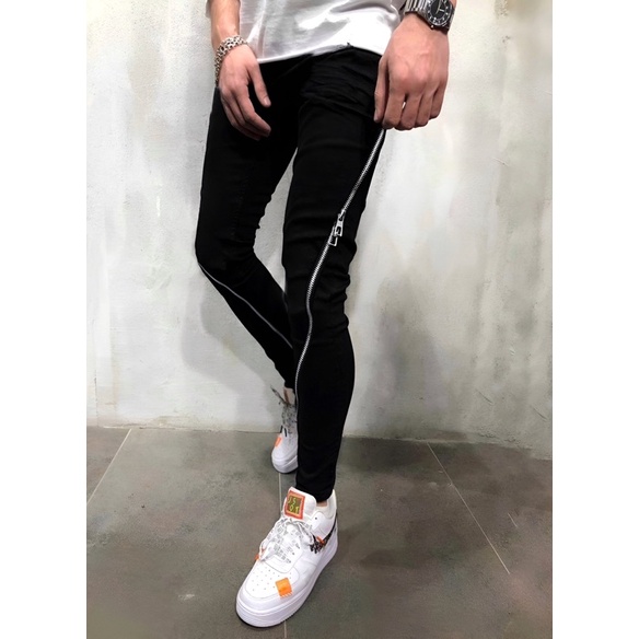 QUẦN JEANS 4ZIP CHÉO DÀI