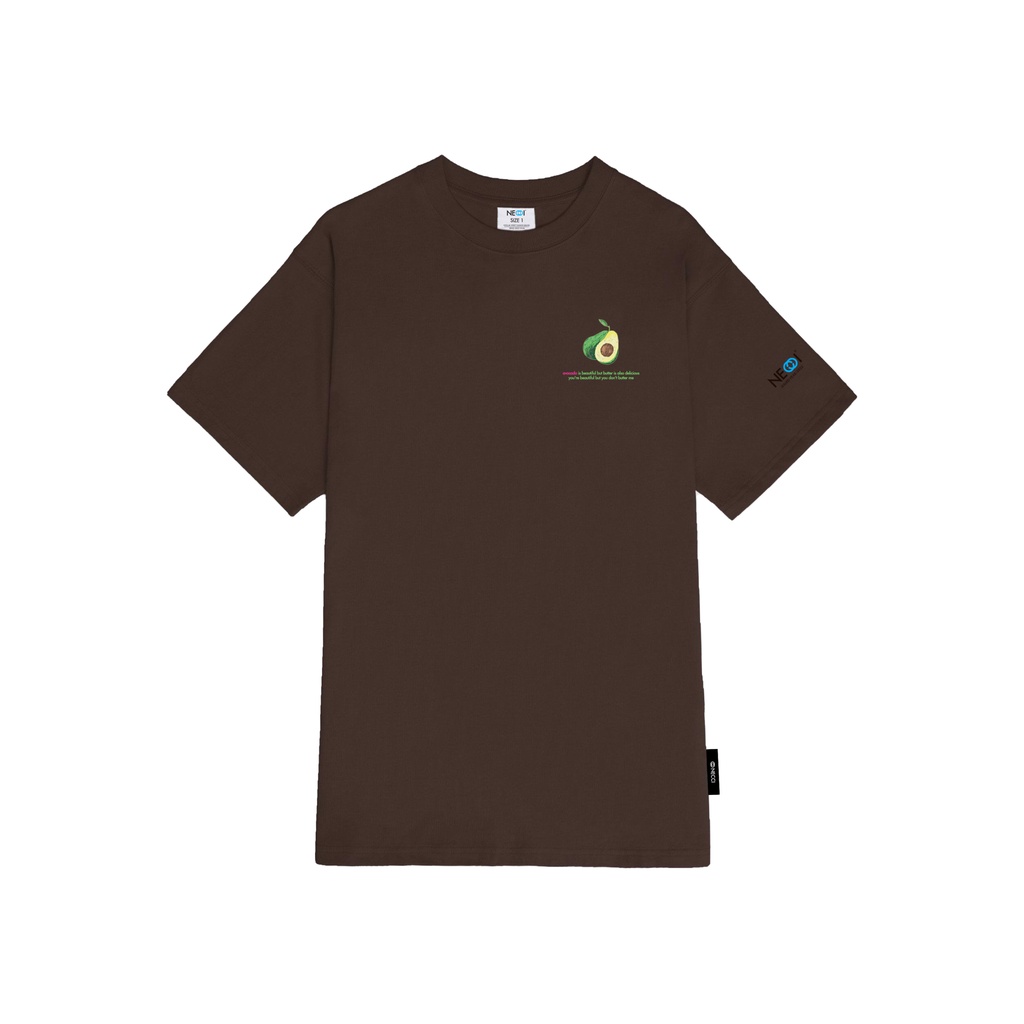 Áo Phông Local Brand Necci Avocado Tee / Brown Cotton 100%