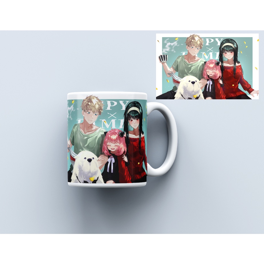Cốc Sứ In Hình SPY x Family Ly Sứ Anime Spy x Family làm quà tặng uống nước hàng ngày (Có thể in hình khác theo yêu cầu)