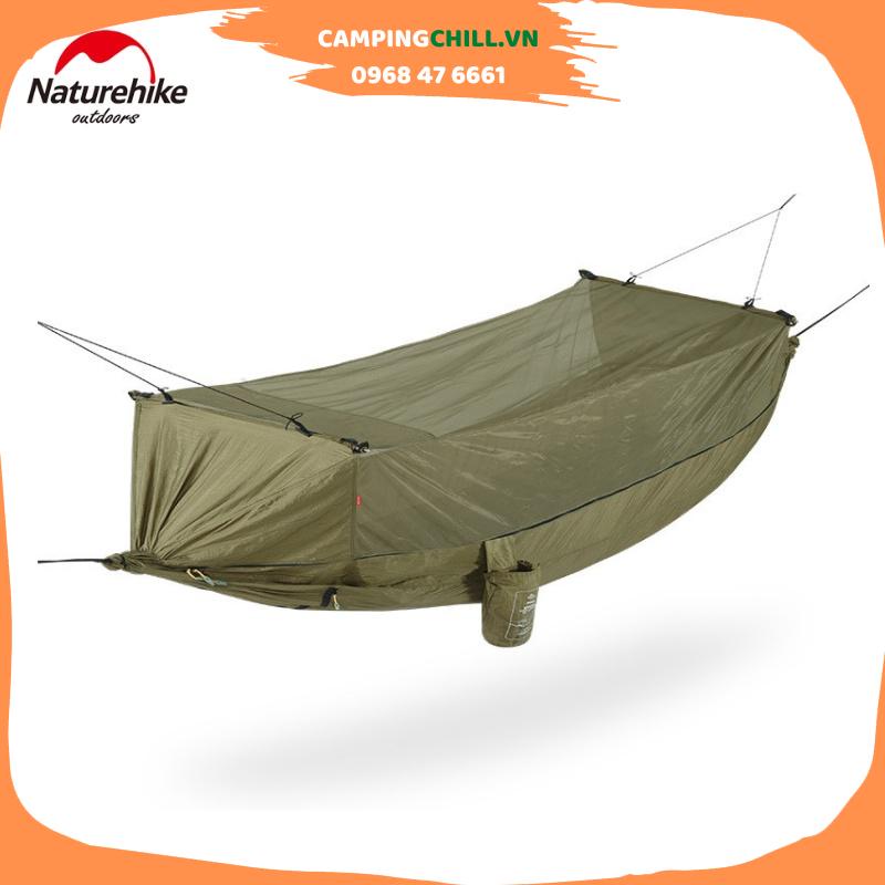 VÕNG CẮM TRẠI DÃ NGOẠI CÓ MÙNG CHỐNG MUỖI NATUREHIKE NH22DC004