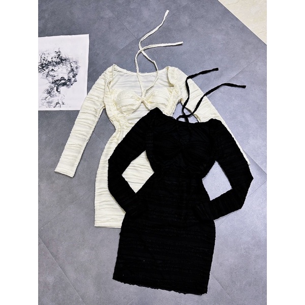 Đầm xốp yếm vảy cá mặc được 2 kiểu-CarotShop