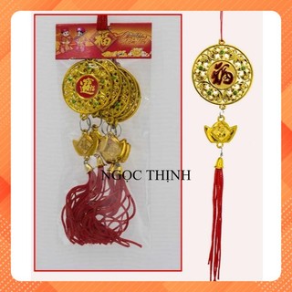 ĐỒ TREO TẾT DÂY ĐỒNG TIỀN 45 1 BỊCH 5 DÂY