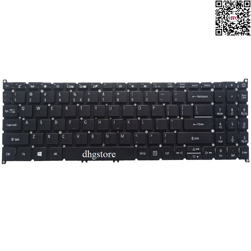 Bàn phím laptop Acer Swift 3 SF315-51,SF315-51G,SF315-52,SF315-52G,N17P4, Có Nút Nguồn