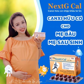 PM NextG Cal 60 Viên/Hộp - Bổ Sung Canxi Hữu Cơ Cho Phụ Nữ Có Thai & Cho Con Bú, Người Loãng Xương