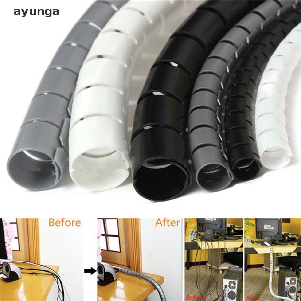 Cuộn Dây Quấn Dây Cáp Gọn Gàng 1m 10 / 25mmỐng Bọc Bảo Vệ Dây Cáp Hình Xoắn Ốc Linh Hoạt Tái Sử Dụng ĐượcMáy Hút Bụi Spi Spi Spi Spi Spi