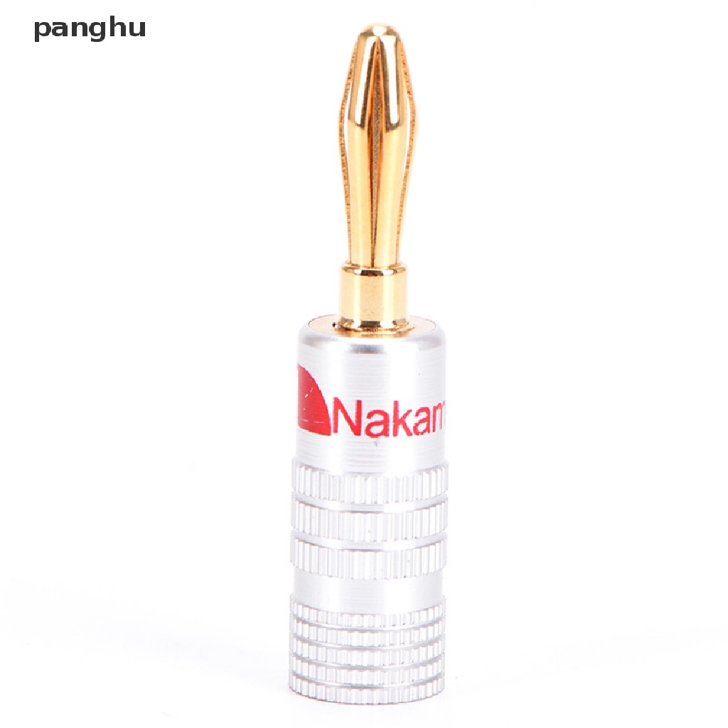 NAKAMICHI Set 10 Phích Cắm Bắp Chuối Mạ Vàng Đồng Chuyên Dụng Cho Loa