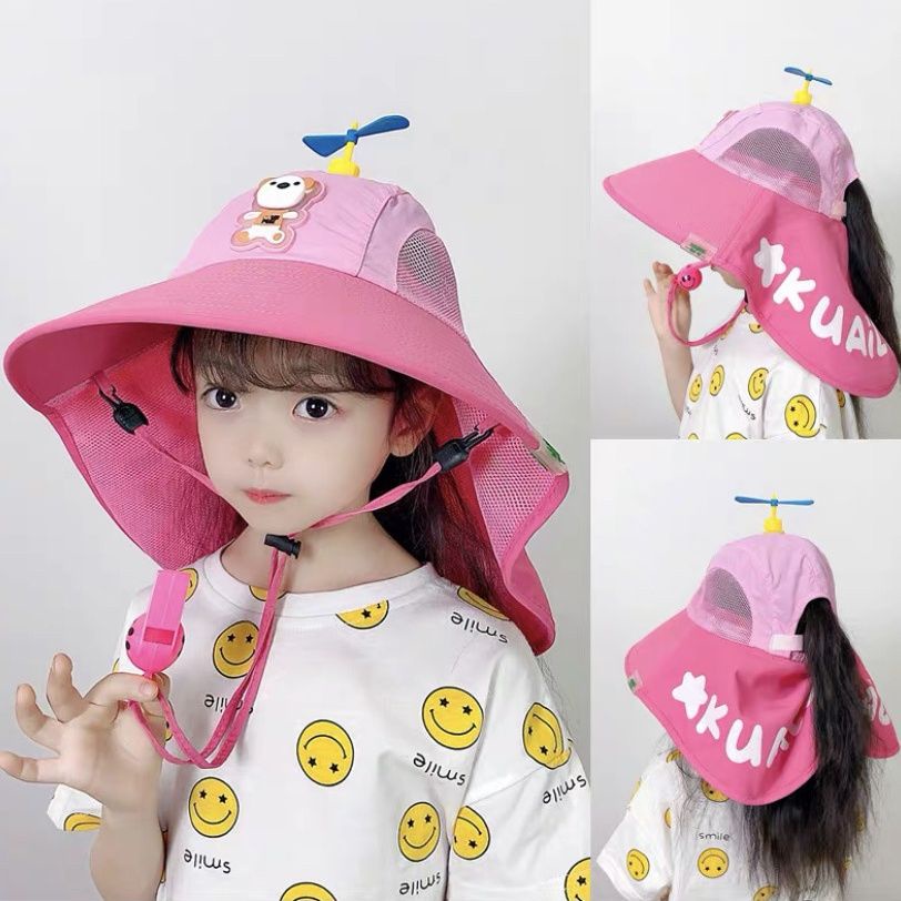 Nón Tai Bèo Vành Rộng Thoáng Khí Thời Trang Mùa Hè Dành Cho Trẻ