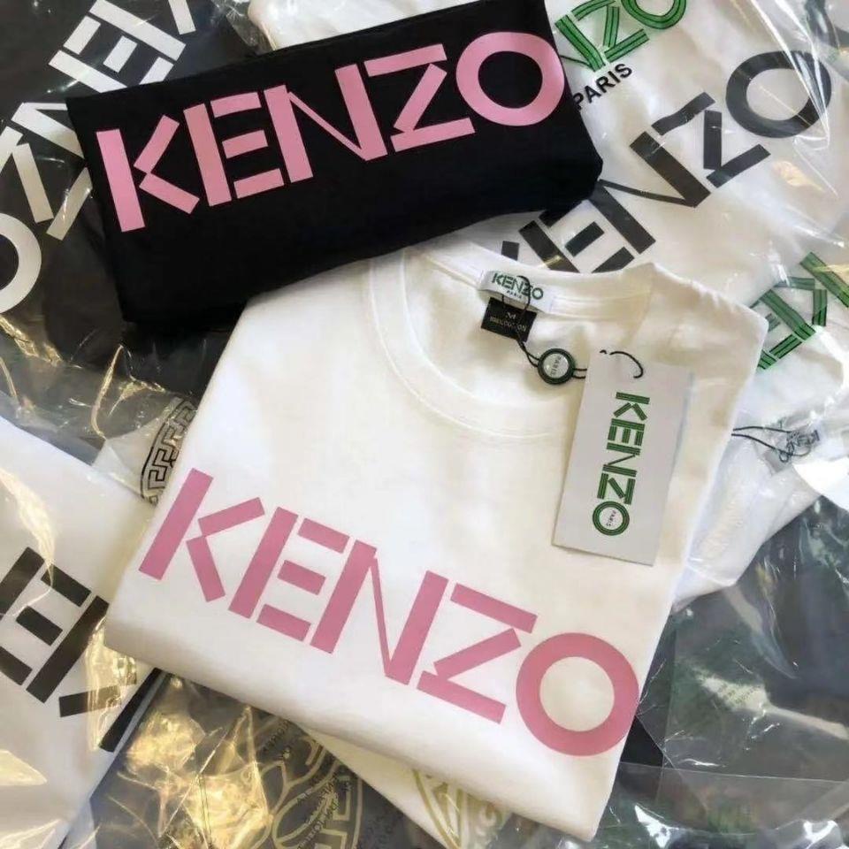 Áo Thun Cotton Cổ Tròn Tay Ngắn In Hình Đầu Hổ Kenzo Phong Cách Hàn Quốc Thời Trang Mùa Hè Cho Nam Và Nữ