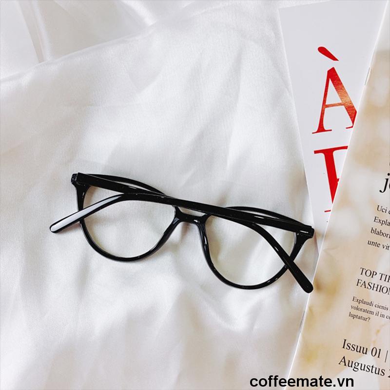 【coffeemate】⚡ Kính Mát Mắt Mèo Gọng Lớn Chống Bức Xạ Phong Cách Hàn Quốc Thời Trang Cho Nữ