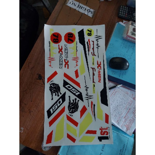Tem dán dành cho xe điện Xmen ship hàng toàn quốc thông tin 097 185 3323