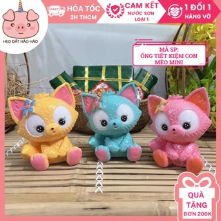 Ống tiết kiệm hình con meo mini để bàn