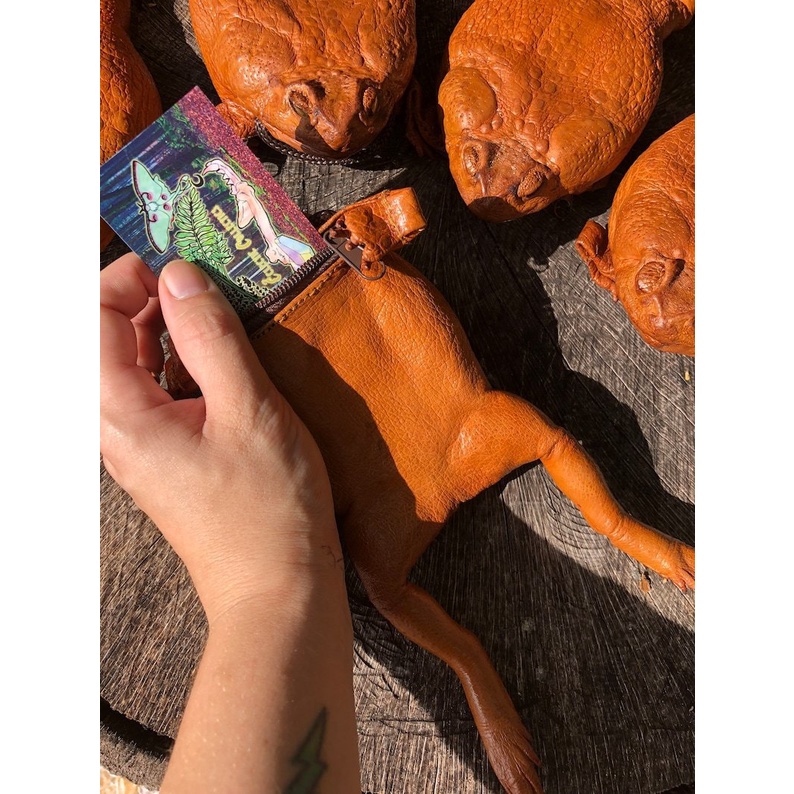 Sugar Cane Toad Ví Đựng Tiền Toàn Thân Hình Con Cóc Cá Nhân Hóa Trang Trí Nhà Valentine &amp;#