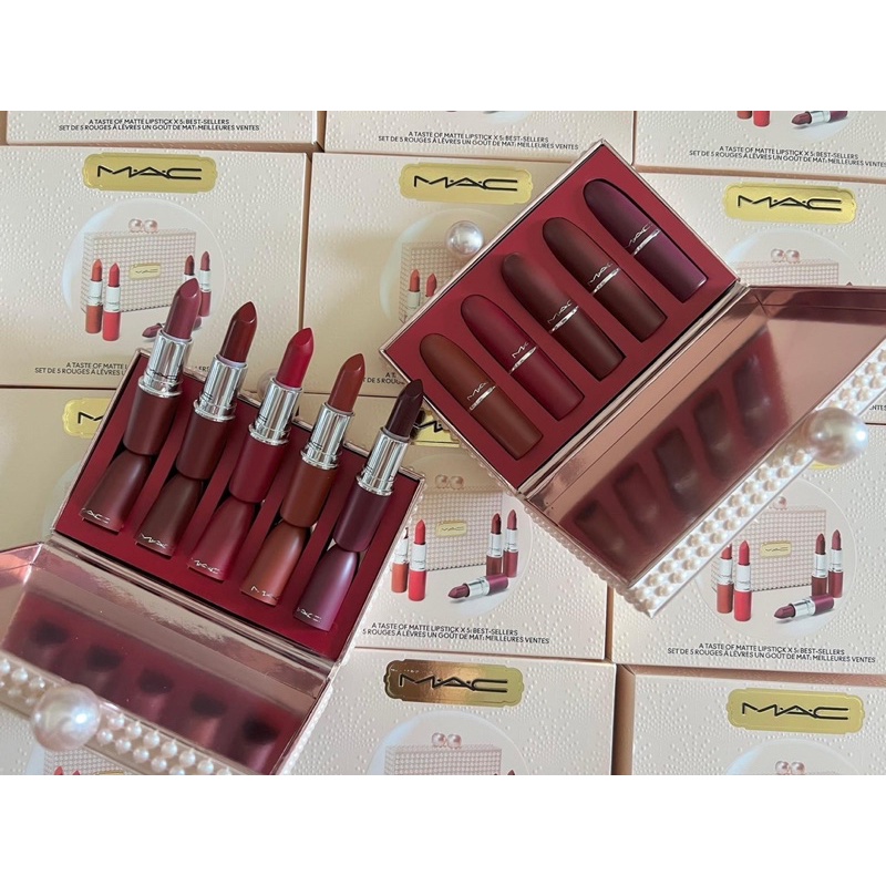 Set 5 cây son mac Set bản Giáng Sinh