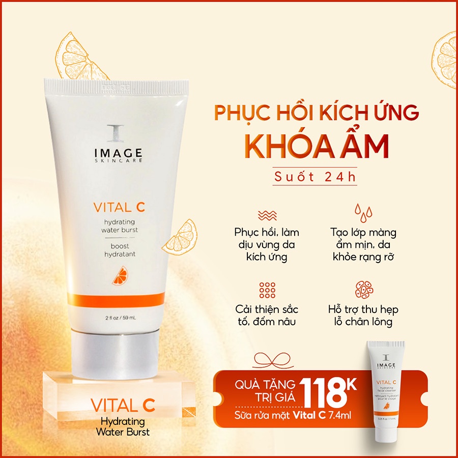 Serum cấp nước cấp tốc Image Skincare Vital C Hydrating Water Burst 59ml cho da khô - AJA'S SKINLAB