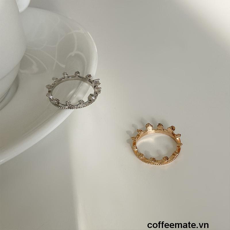 Nhẫn đính đá phong cách Thời Trang Hàn Quốc