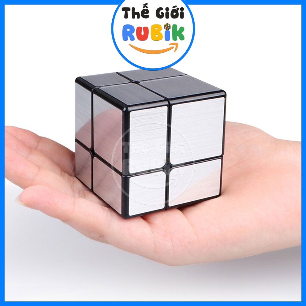 Rubik QiYi Mirror 2x2 Gold / Silver Biến Thể Rubik Gương 2x2x2 | Thế Giới Rubik