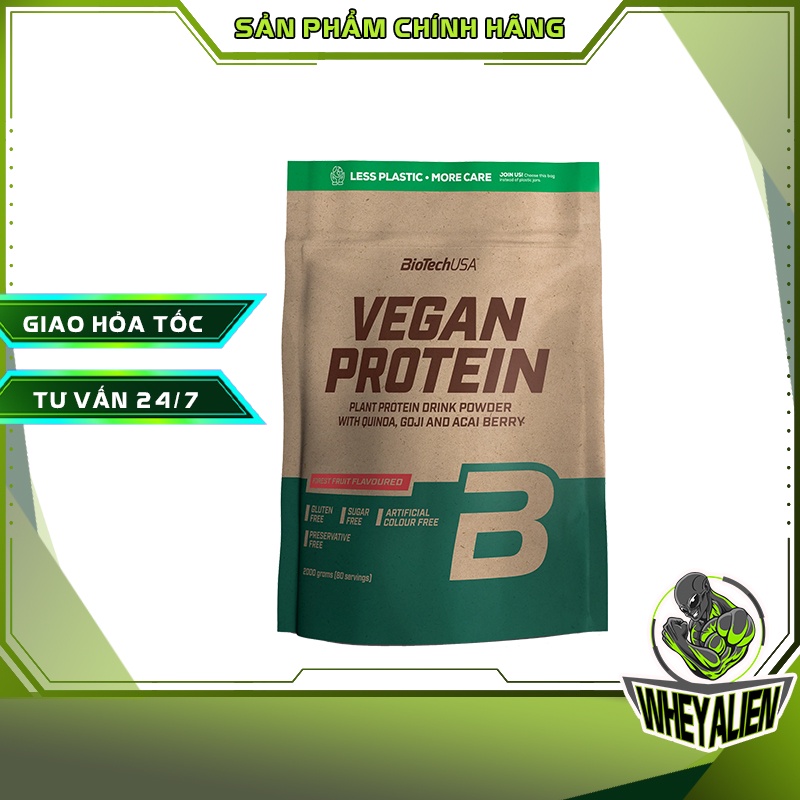 [ Giá tốt nhất] Đạm Thực Vật Cho Người Ăn Chay và Giúp Tăng Cơ Protein Thực Vật Biotech Vegan Protein 2kg