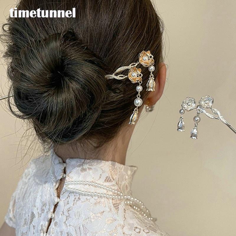 Kẹp Tóc Đính Ngọc Trai Thời Trang Cho Nữ timetunnel