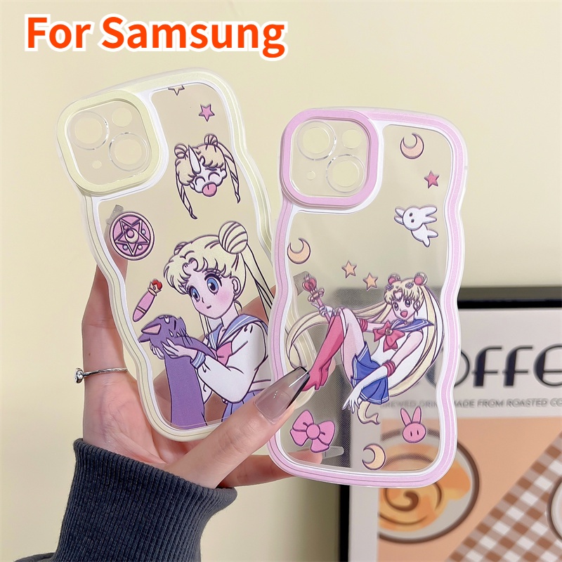 Ốp Điện Thoại Hoạt Hình Thủy Thủ Mặt Trăng Cho Samsung Galaxy A02 M02 A03 A02S A03S A30 A20 A50 A12 A22 A32 A51 A71 A13 4G A52 A33 A53 A73 5G